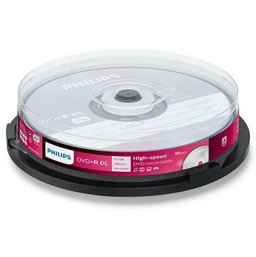 Philips | DVD+R | DL | 8.5 GB | 10 Stuks, Computers en Software, Beschrijfbare discs, Nieuw, Verzenden