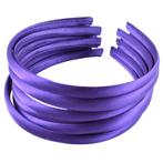 Fako Fashion® - Diadeem - Satijn - 10mm - Donkerpaars - 10, Sieraden, Tassen en Uiterlijk, Uiterlijk | Haarverzorging, Verzenden