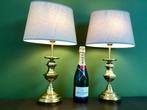 Tafellamp (2) - Super chic & élégance - Metaal, Textiel
