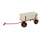 Benson Houten bolderkar - luchtbanden - 90x60x53 cm - dra..., Doe-het-zelf en Verbouw, Ophalen of Verzenden, Nieuw