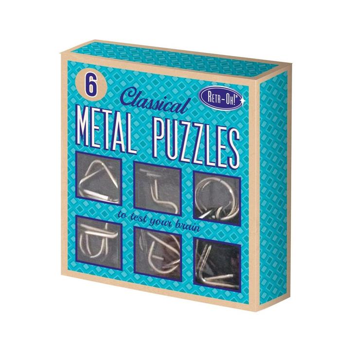 Retr-Oh 6 metalen brein puzzels / i van €9,95 voor €7,96, Hobby en Vrije tijd, Denksport en Puzzels, Ophalen of Verzenden