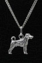 Zilveren Kromfohrlander draadhaar ketting hanger - klein, Verzenden, Nieuw