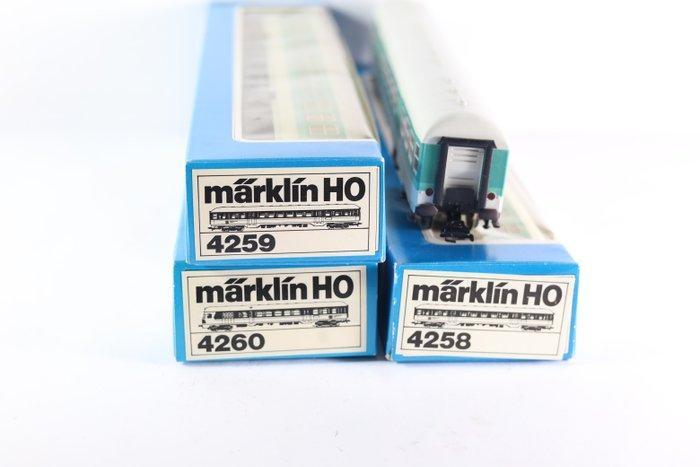 Märklin H0 - 4258/4259/4260 - Modeltrein personenwagen (4) -, Hobby en Vrije tijd, Modeltreinen | H0