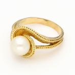 Ring - 18 karaat Geel goud Parel, Sieraden, Tassen en Uiterlijk, Ringen, Nieuw