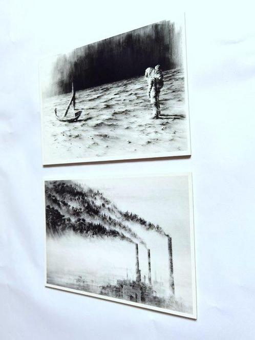 Pejac (1977) - A forest + H2O, Antiek en Kunst, Kunst | Schilderijen | Modern