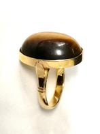 Ring - 18 karaat Geel goud Kattenoog (Chrysoberil), Nieuw