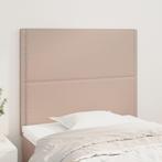 vidaXL Hoofdborden 2 st 90x5x78/88 cm kunstleer, Verzenden, Nieuw, Bruin, Overige materialen