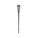 Solar tuinfakkel | 10 x 65 cm (Zwart, Schemersensor, Bamboe), Tuin en Terras, Buitenverlichting, Verzenden, Nieuw