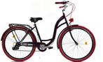 Meisjesfiets 26 inch - stadsfiets 7 versnellingen - zwart..., Fietsen en Brommers, Ophalen of Verzenden, Nieuw