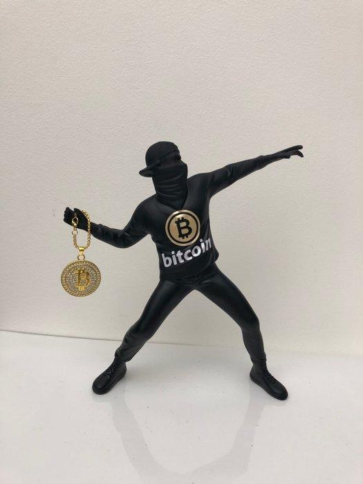 GF Exclusives - Banksy x Bitcoin Artwork By: GF Exclusives, Antiek en Kunst, Kunst | Designobjecten
