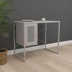 Bureau Sund metaal 75x100x50 cm grijs [en.casa], Huis en Inrichting, Bureaus, Verzenden, Nieuw