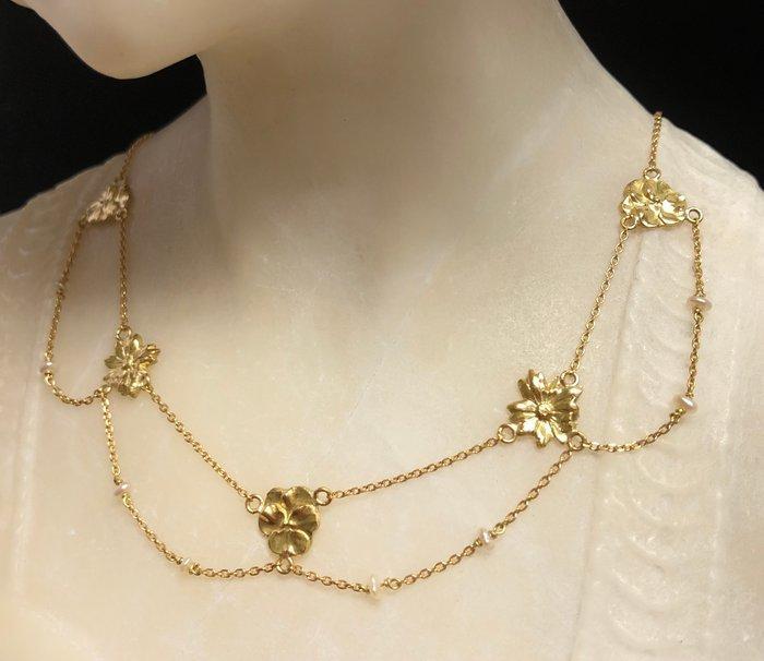 Zonder Minimumprijs - Halsketting - 18 karaat Geel goud, Sieraden, Tassen en Uiterlijk, Kettingen