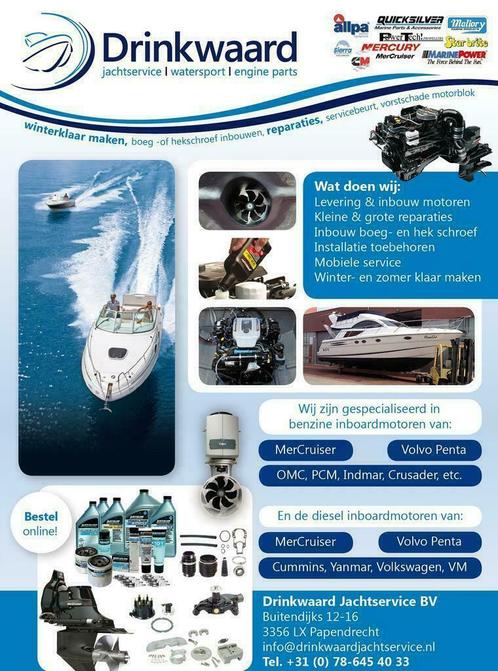 Jachtservice, Boegschroef, Inboards MerCruiser, Volvo, OMC, Diensten en Vakmensen, Reparatie en Onderhoud | Watersport en Boten