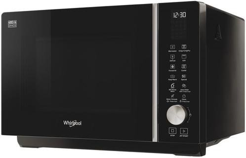Whirlpool MWF 258 B zwarte combi-magnetron, Witgoed en Apparatuur, Magnetrons, Vrijstaand, Combimagnetron, Nieuw, Draaiplateau