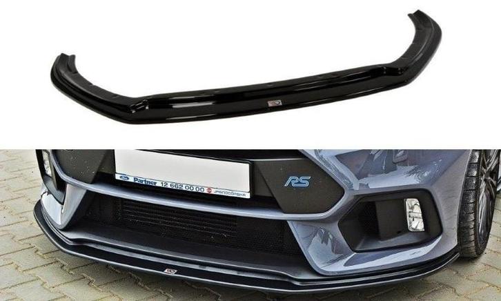Voorspoiler Ford Focus RS Mk3 V.3 Glanzend Zwart, Auto-onderdelen, Carrosserie en Plaatwerk, Ophalen of Verzenden