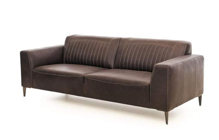 Bankstel Aspen - rechte banken, Huis en Inrichting, Banken | Bankstellen, Nieuw, Leer