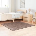 vidaXL Shaggy Vloerkleed Hoge Pool Bruin 120x120 cm PP, Verzenden, Nieuw, Bruin