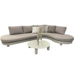 Costa Azzura organische hoek loungeset 3 delig aluminium, Tuin en Terras, Ophalen of Verzenden, Nieuw, Aluminium