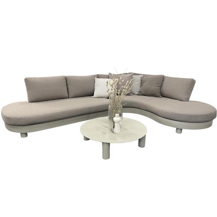 Costa Azzura organische hoek loungeset 3 delig aluminium, Tuin en Terras, Tuinsets en Loungesets, Nieuw, Aluminium, Ophalen of Verzenden