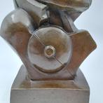 Hoofd van een figuur - Naar Picasso - Gepatineerd brons, Antiek en Kunst