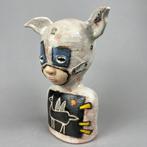 Iwo Rynkiewicz (1970) - Kid with pegasus- Hand made Ceramic, Antiek en Kunst