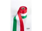 Nationaal vlag lint groen wit rood bv italie 100 mm breed,, Ophalen of Verzenden, Nieuw