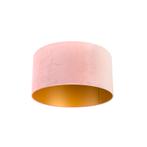 Velours lampenkap roze 50/50/25 met gouden binnenkant, Huis en Inrichting, Lampen | Lampenkappen, Nieuw, Overige vormen, Minder dan 25 cm