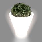 Bloempot LED Wit 50cm - Retourdeal - Perfect voor Hotel/K..., Tuin en Terras, Bloempotten, Ophalen of Verzenden, Nieuw, Kunststof