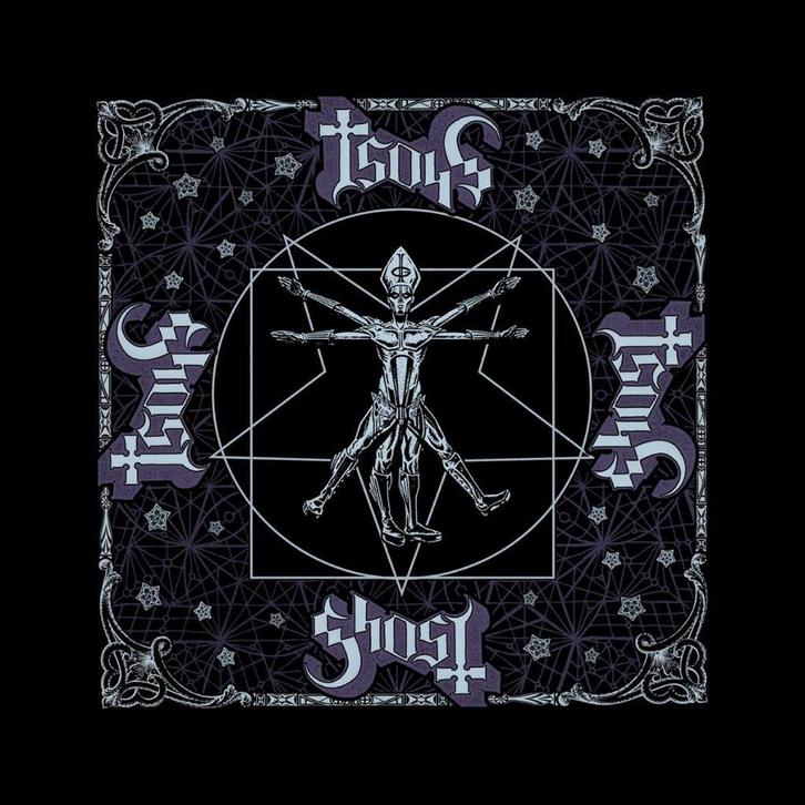 Ghost - The Vitruvian Ghost - Bandana officiële merchandise, Verzamelen, Muziek, Artiesten en Beroemdheden, Kleding, Nieuw, Ophalen of Verzenden