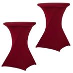 Set Van 2 Stuks! Bordeauxrood 80 CM Alora Tafelrok Voor, Huis en Inrichting, Nieuw