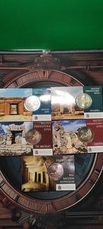 Malta. 2 Euro 2017/2022 (5 coincards) (Zonder Minimumprijs)