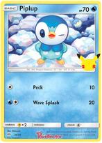 Piplup 20/25 Promo 25TH ANNIVERSARY MC DONALDS, Hobby en Vrije tijd, Ophalen of Verzenden, Nieuw, Losse kaart, Foil