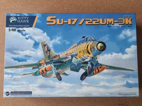Kitty Hawk KH80147 Su-17/22UM-3K 1:48 (Ukrainian Air Force), Hobby en Vrije tijd, Modelbouw | Vliegtuigen en Helikopters, Verzenden