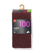 HEMA Dames maillot 100denier wol bordeauxrood 2+1 gratis, Verzenden, Nieuw