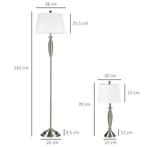 TRUUSK 3-delige Lampenset Staande Lamp & 2 Tafellampen E27 Z, Huis en Inrichting, Lampen | Vloerlampen, Verzenden, Nieuw