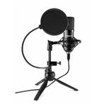 Vonyx CM300B USB studio microfoon met popfilter - Zwart, Muziek en Instrumenten, Microfoons, Verzenden, Nieuw