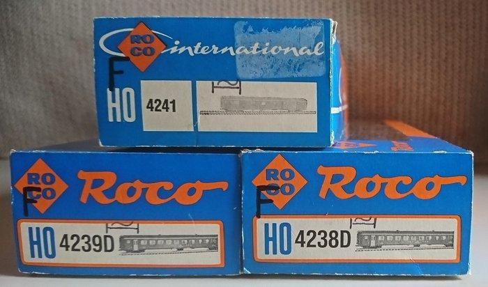 Roco H0 - 4238D, 4239D, 4241 - Modeltrein personenwagen (3), Hobby en Vrije tijd, Modeltreinen | H0