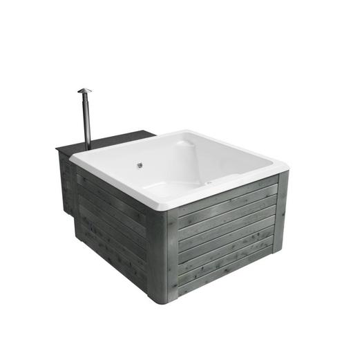 Rexener Polar Day (wit bad) AANBIEDING Hottub met bioheater,, Tuin en Terras, Zwembaden, Overige typen, Nieuw, Vierkant, Ophalen of Verzenden