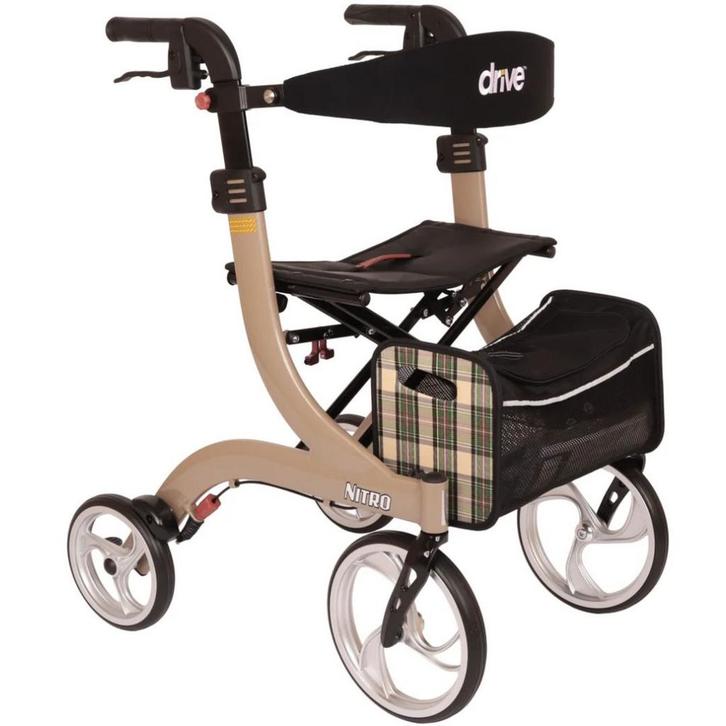 Rollator lichtgewicht Drive Nitro champagne S, Diversen, Rollators, Nieuw, Ophalen of Verzenden