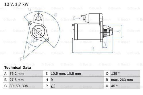 Startmotor / Starter BMW 7 (728 i,730 i,iL,735 i,iL), Auto-onderdelen, Motor en Toebehoren, Nieuw, Ophalen of Verzenden