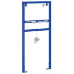 vidaXL Montageframe wasbak verborgen 50x112-136 cm staal, Verzenden, Nieuw, Blauw