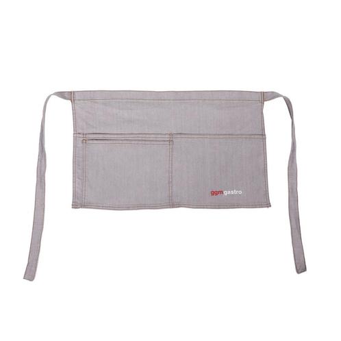 GGM Gastro | (2 stuks) Bistro schort - kort - Denim look- |, Huis en Inrichting, Keuken | Textiel, Grijs, Nieuw, Schort, Verzenden