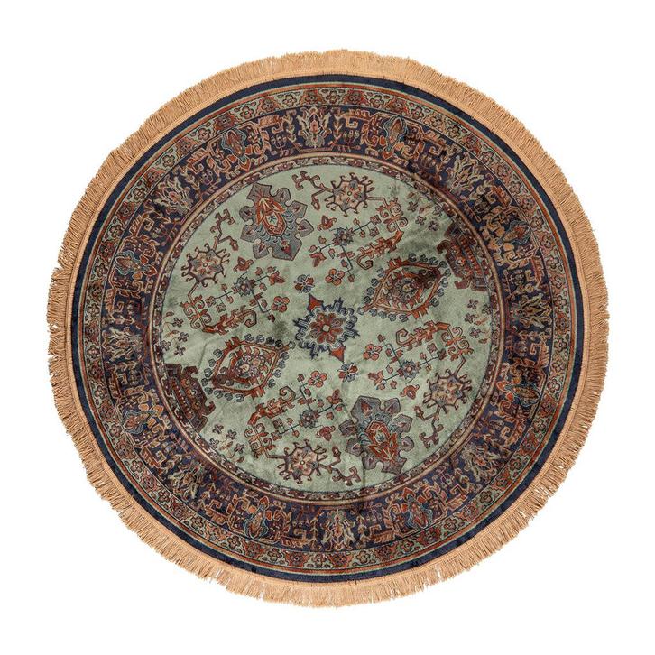 *WOONWINKEL* Rond Vloerkleed Vintage Groen 160 Cm, Huis en Inrichting, Woonaccessoires | Overige, Nieuw, Verzenden