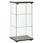 Glazen Vitrine Zwart 42x36x86 | Tweedekansje | OP=OP, Huis en Inrichting, Kasten | Vitrinekasten, Minder dan 50 cm, Nieuw, Ophalen of Verzenden