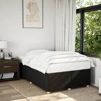 vidaXL Bedframe zonder matras 120x200 cm stof zwart, Huis en Inrichting, Slaapkamer | Bedden, Verzenden, Zwart, Nieuw, Twijfelaar