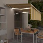 vidaXL Luifel handmatig uittrekbaar met rolgordijn LED 5x3 m, Verzenden, Nieuw