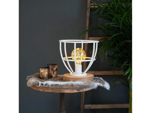 Tafellamp Matrix Wood Wit, Huis en Inrichting, Woonaccessoires | Overige, Nieuw, Verzenden