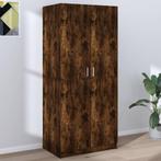 vidaXL Kledingkast 80x52x180 cm bewerkt hout gerookt, Huis en Inrichting, Verzenden, Nieuw
