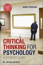 Critical Thinking For Psychology 9781405191173 Mark Forshaw, Verzenden, Zo goed als nieuw, Mark Forshaw