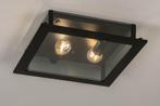 Rietveld Plafondlampen - Zwart - Glas, Metaal, Verzenden, Nieuw